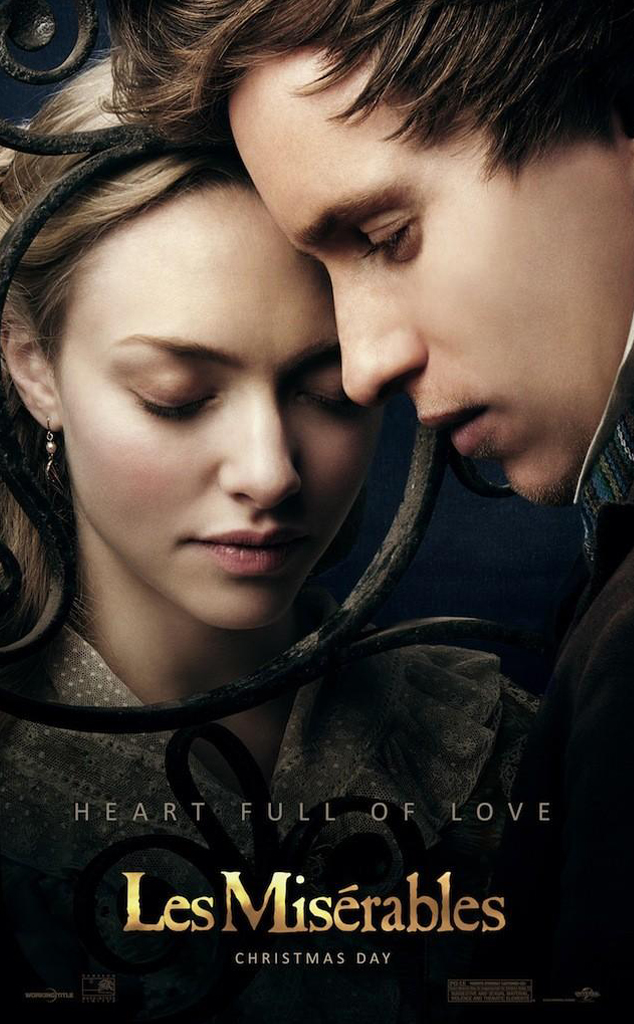Amanda Seyfried, Eddie Redmayne, Les Miserables poster Amanda Seyfried, Eddie Redmayne, Les Miserables poster